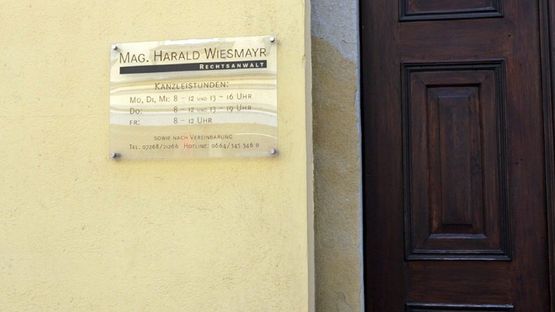Eingangsbereich der Rechtsanwaltskanzlei in Grein